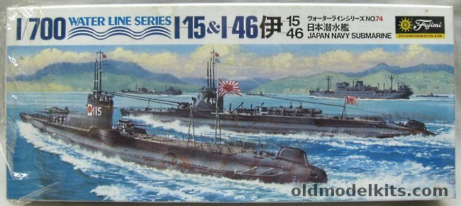 Fujimi 1/700 IJN I-15 and I-46 Submarines, SO74-250 plastic model kit